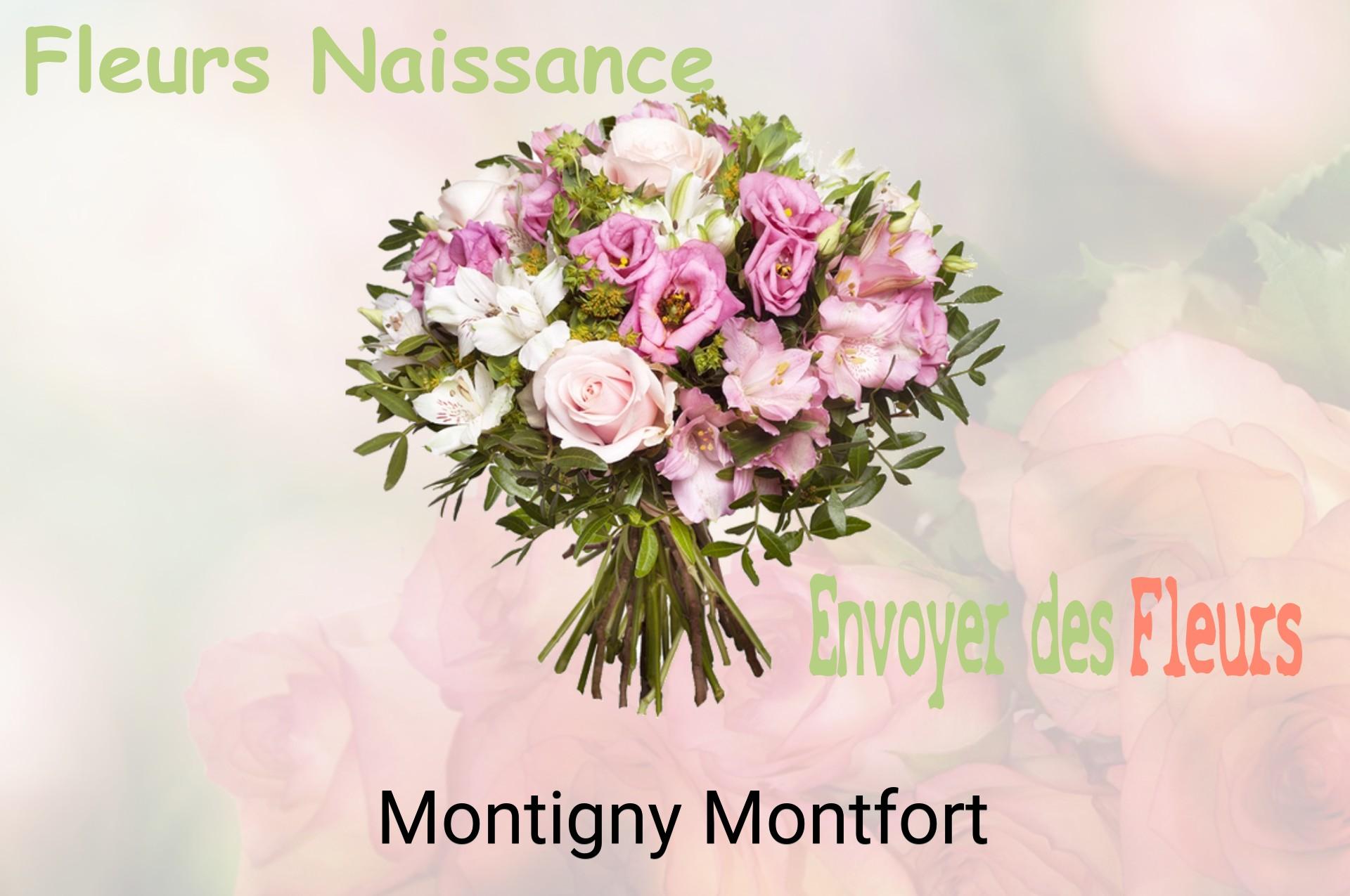 Bouquet de fleurs de naissance livré à Montigny-Montfort